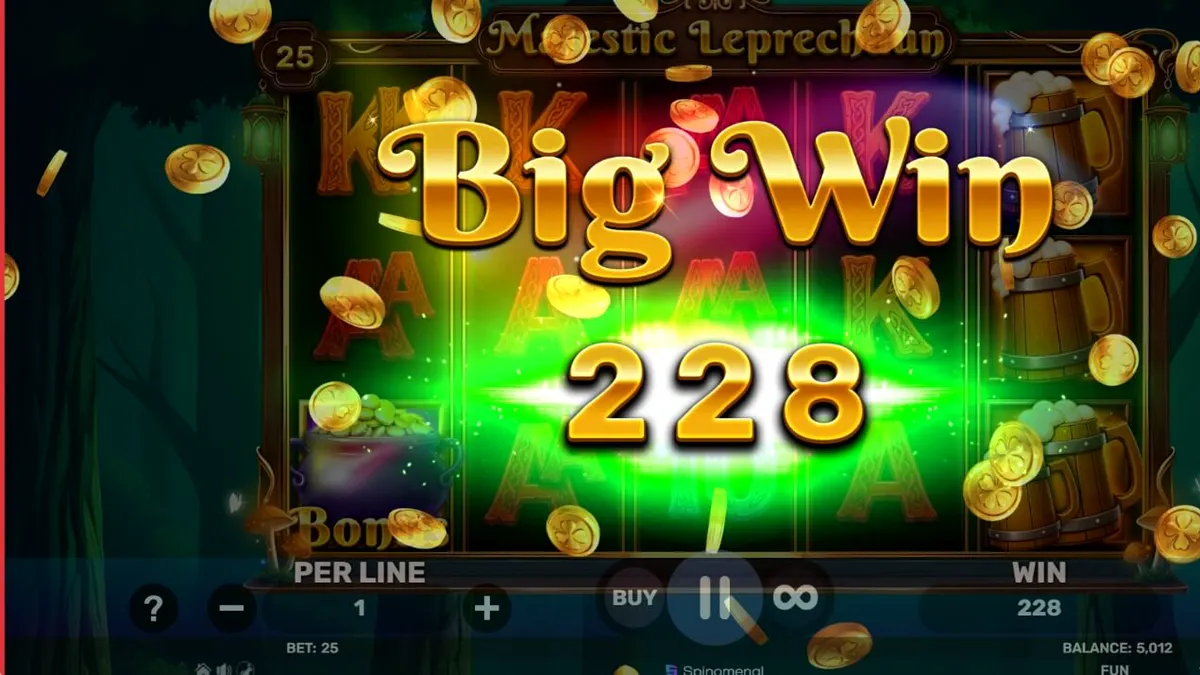Pemandangan indah bertema Irlandia di slot Majestic Leprechaun